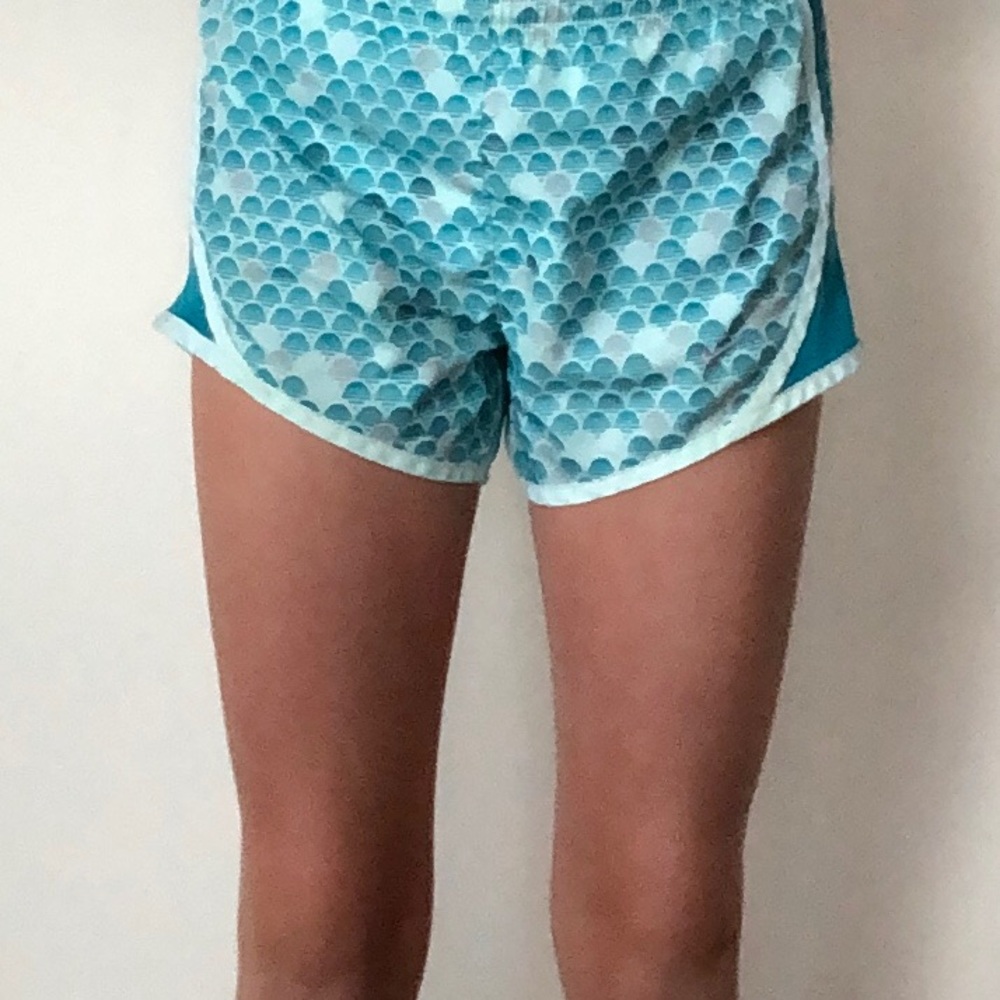 Nike baby blue and teal shorts